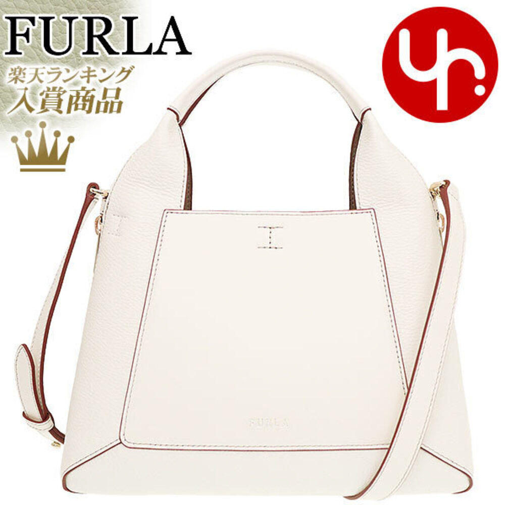 FURLA Tote Bag Marmo Gilda Leather Shopping Crossbody Travel